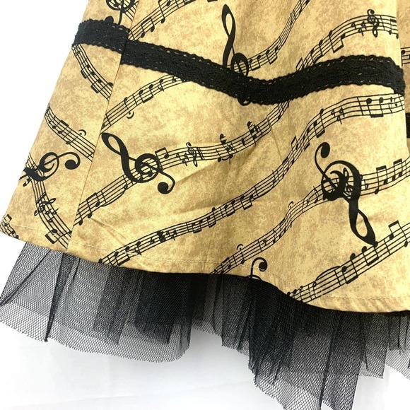 Hot Topic music note halter dress medium - Picture 3 of 6